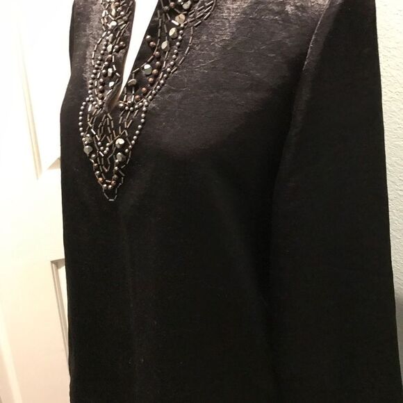 Jones of NY satin top Petite Medium - Picture 4 of 7